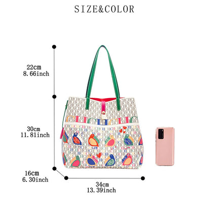 CH Ladies Handbag Large Capacity Shoulder Bag Ladies Handbag Luxury Brand 2026 New Multifunctional Fashion Design Classic Retro