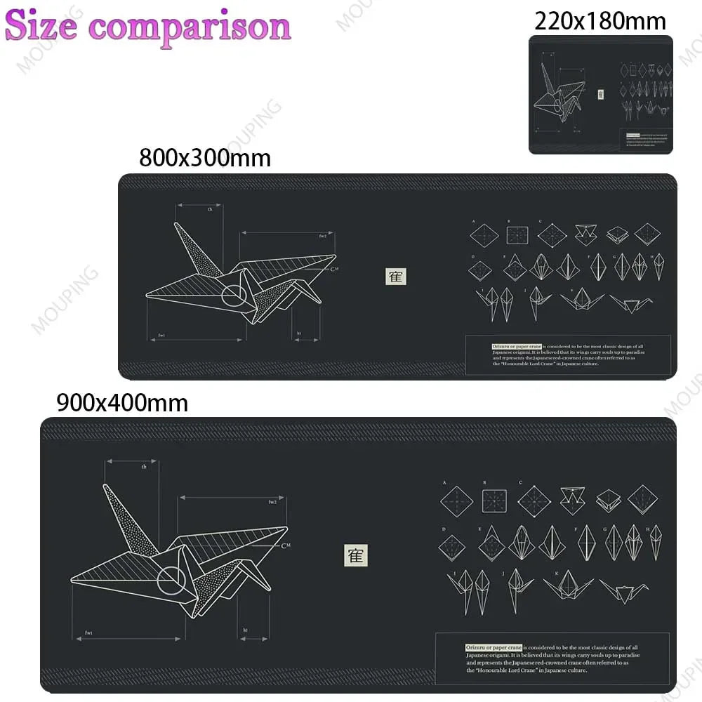 Grid Desk Mat Black Mouse Pad Gamer Laptop Office Carpet Big Mousepad Xxl Anime Computer Tables Rubber Mouse Pad Large Deskmat