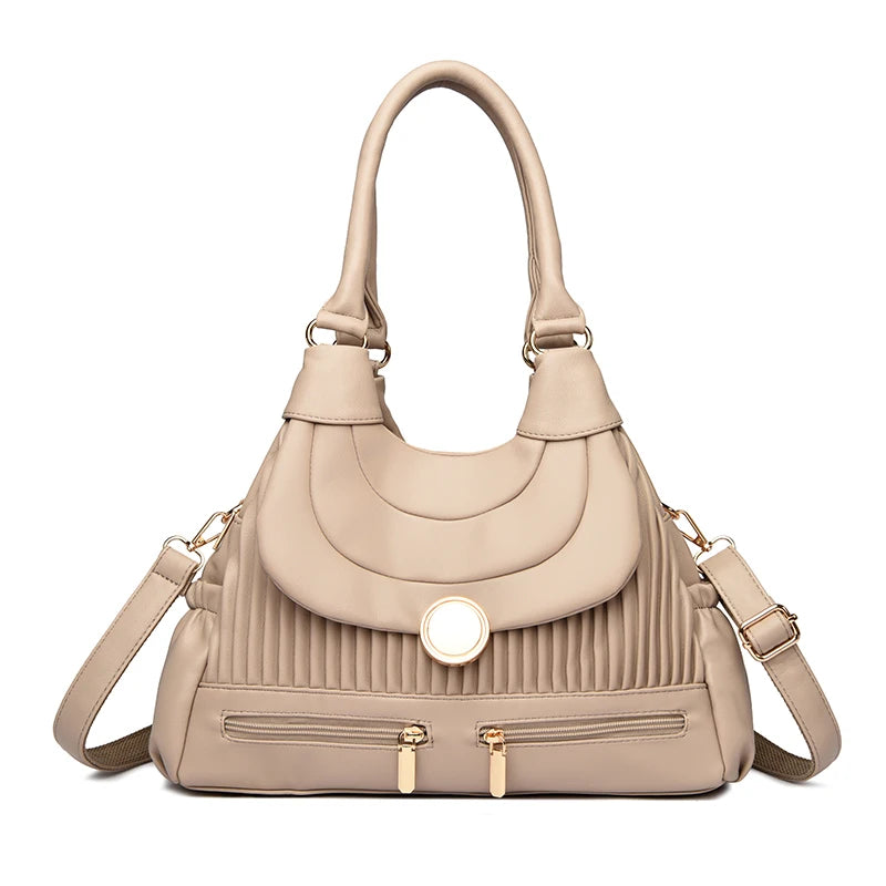 Genuine Brand Luxury Handbags for Women Designer Fashion Tote Bag High Quality Soft Pu Leather Shoulder Crossbody Hand Bags Sac