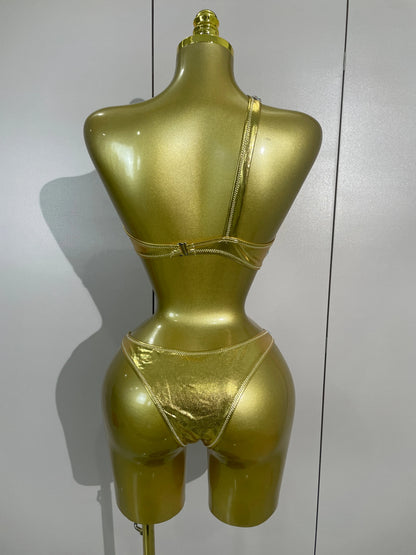 Sexy Sparkly Diamonds Swimsuit Bar Bikini 2026 Fashion Women Crystal Handmade One-piece Bodysuit Swimsuit Stage Photoshoot Wear