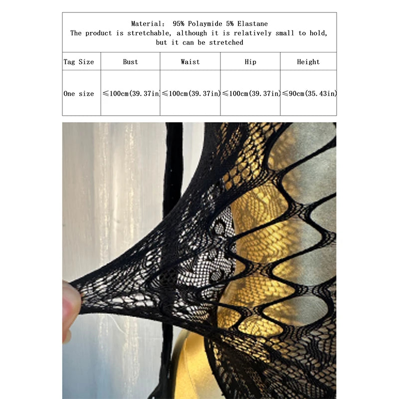 1PC Sexy Cover Up Women Bodysuit Long Sleeves Jumpsuit See Through Hollow Out  For Music festival Bodystocking W684
