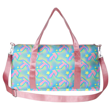 Popular Youthful Striped spots 3D Print Barrel Shape Crossbody Outdoor Sports Bags Gym Yoga Bag Large Capacity Travel Bags