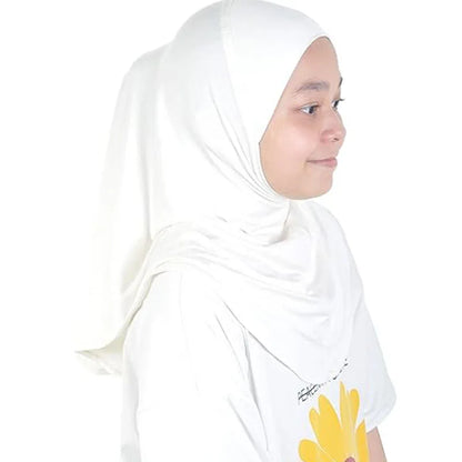 Girls Kids Muslim 1 Piece Amira Practical Hijab Headscarf Instant Scarf Islamic Comfort Headwear for 2 to 6 Years Old