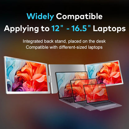 Dual Screen Display 14" to 16" Extended Multiple Monitor Laptop Sub Screen Triple LCD Extender Compatible with All PC Rospider