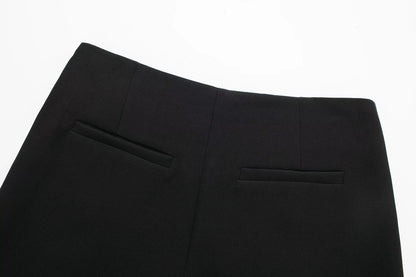HXAO Women's Skort High Waist Brown Skirt Pants Stylish Summer Pink Black Mini Skirt Shorts Asymmetric Casual Off White Skort