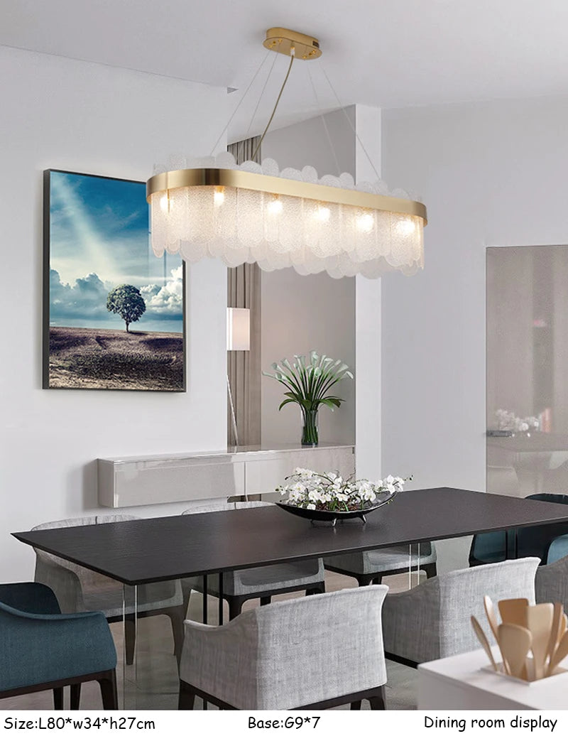 Modern Luxury Lustre Crystal Chandelier Living Room Ceiling Lights Dining Room LED Chandeliers Villa Gold Crystal Pendant Lamp