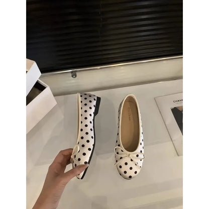 YNPO Fashion Silk Women Ballet Flats Shoes Luxury Designer Shallow Female Round Toe Butterfly-Knot Ladies Slides Shoes