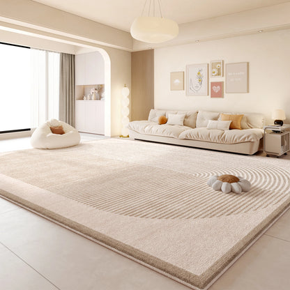 Cream Style Living Room Decoration Rug Light Luxury Rugs for Bedroom Fluffy Soft Cloakroom Carpet Household Washable Floor Mat