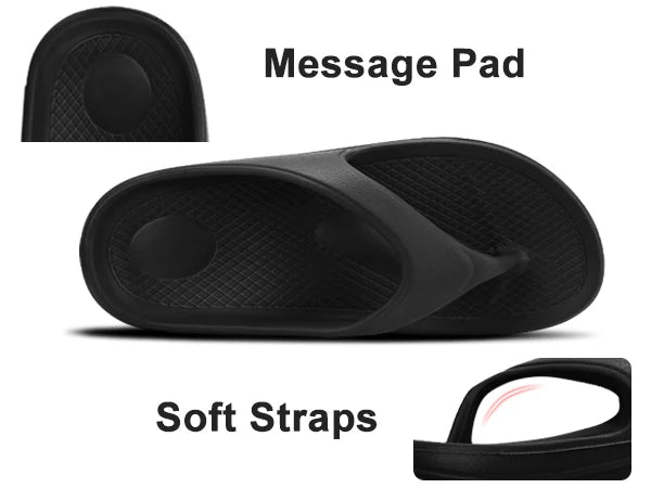 Shevalues Men's Orthopedic Sandals Fashion Couples Beach Flip Flop Summer Outdoor Soft Sandals With Arch Support Bathroom Slides