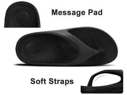 Shevalues Men's Orthopedic Sandals Fashion Couples Beach Flip Flop Summer Outdoor Soft Sandals With Arch Support Bathroom Slides