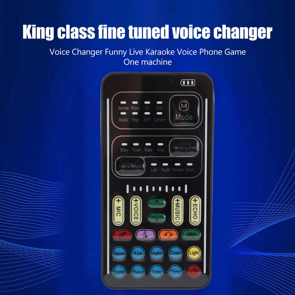 I9 Voice Changer Set Multifunction Portable Recording Mini Sound Card for Game  Recording Computer Sound Changer