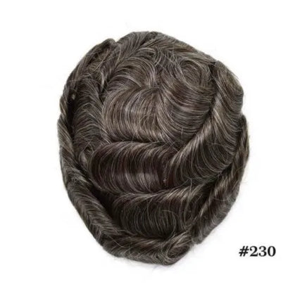 Swiss Lace Front Men Toupee Real Human Hair Wigs Lace PU Men's Capillary Prosthesis Durable Man Wig Natural Human System Toppers