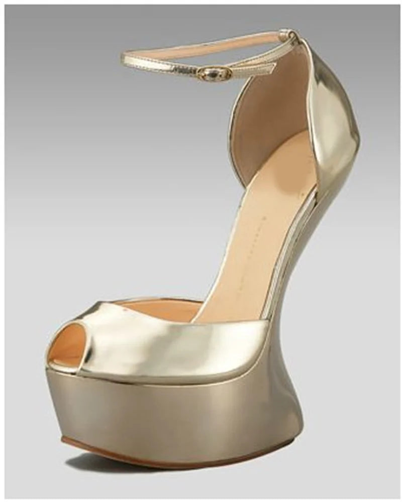 Strange Style Cross Tied Sandals Sexy Peep Toe Solid Accept Customized New Arrivals Fashion Women Runway Shoes