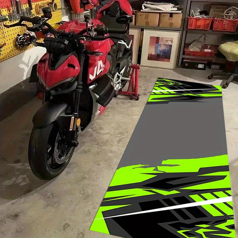 VIKAMA motorcycle garage floor mat display mat non-slip greasy carpet motorcycle enthusiast studio home decoration