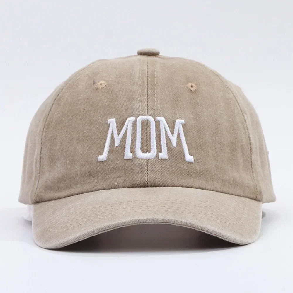 DAD MOM Embroidered Baseball Hat Men's and Women's Retro Vintage Fashion Outdoor Couple Hat Hip Hop Hat