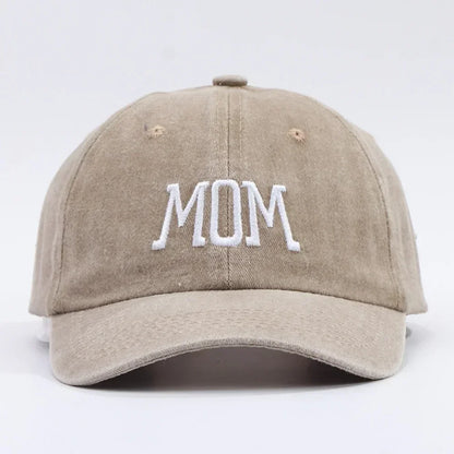 DAD MOM Embroidered Baseball Hat Men's and Women's Retro Vintage Fashion Outdoor Couple Hat Hip Hop Hat