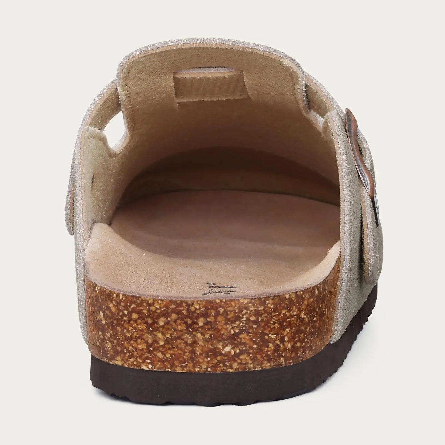 Smile New Cow Suede Women's Potato Shoes With Adjustable Strap Cork Insole Mules Outdoor Unisex Clogs Slippers With Arch Support
