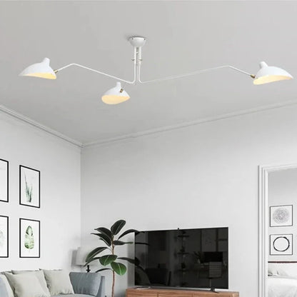 Industry Ceiling Lamp Nordic Black Spider Light Led Iron Black Ceiling Light for Home Decor Living Room Led Chandeliers Lights