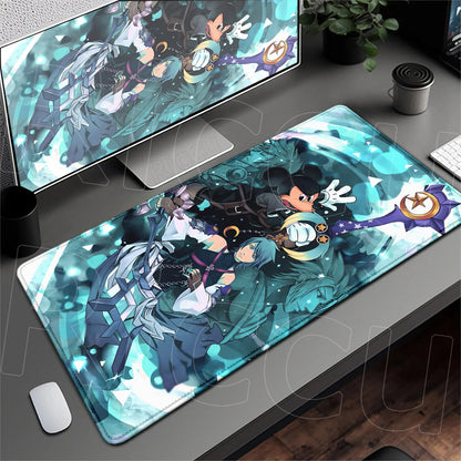 Anime Mousepad Hot Gaming K-kingdom H-hearts Non-Slip Laptop Long Deskmat Xxl Office Extended Mouse Mat Gamer Speed Keyboard Pad