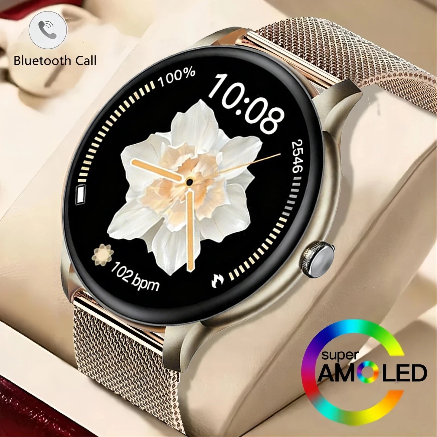 2026 New Smartwatch For Men Android IOS Phone 1.52" Screen Bluetooth Call Blood Oxygen Pressure Monitoring Smart Watch Women