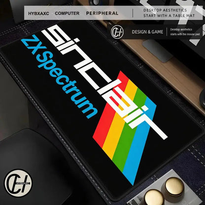 Retro S-Sinclair Z-ZX Spectrum Cool Mouse Pad For Office Gaming And Keyboard Non-Slip Large XXL Big Waterproof Table Pad HYBXAXC