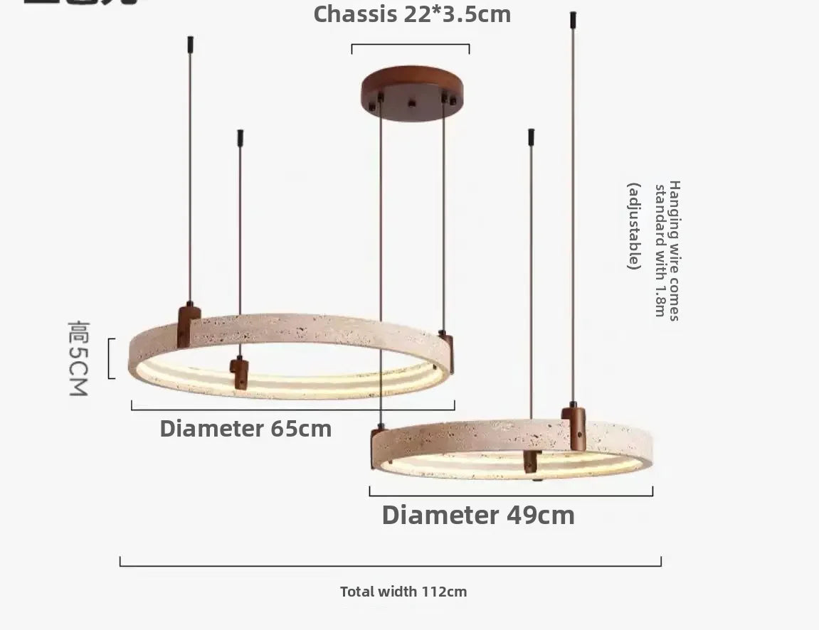 Artistic High-End Natural White Stone Dimming Function Wood Decoration Dining Room Living Room Exhibition Hall LED Modern