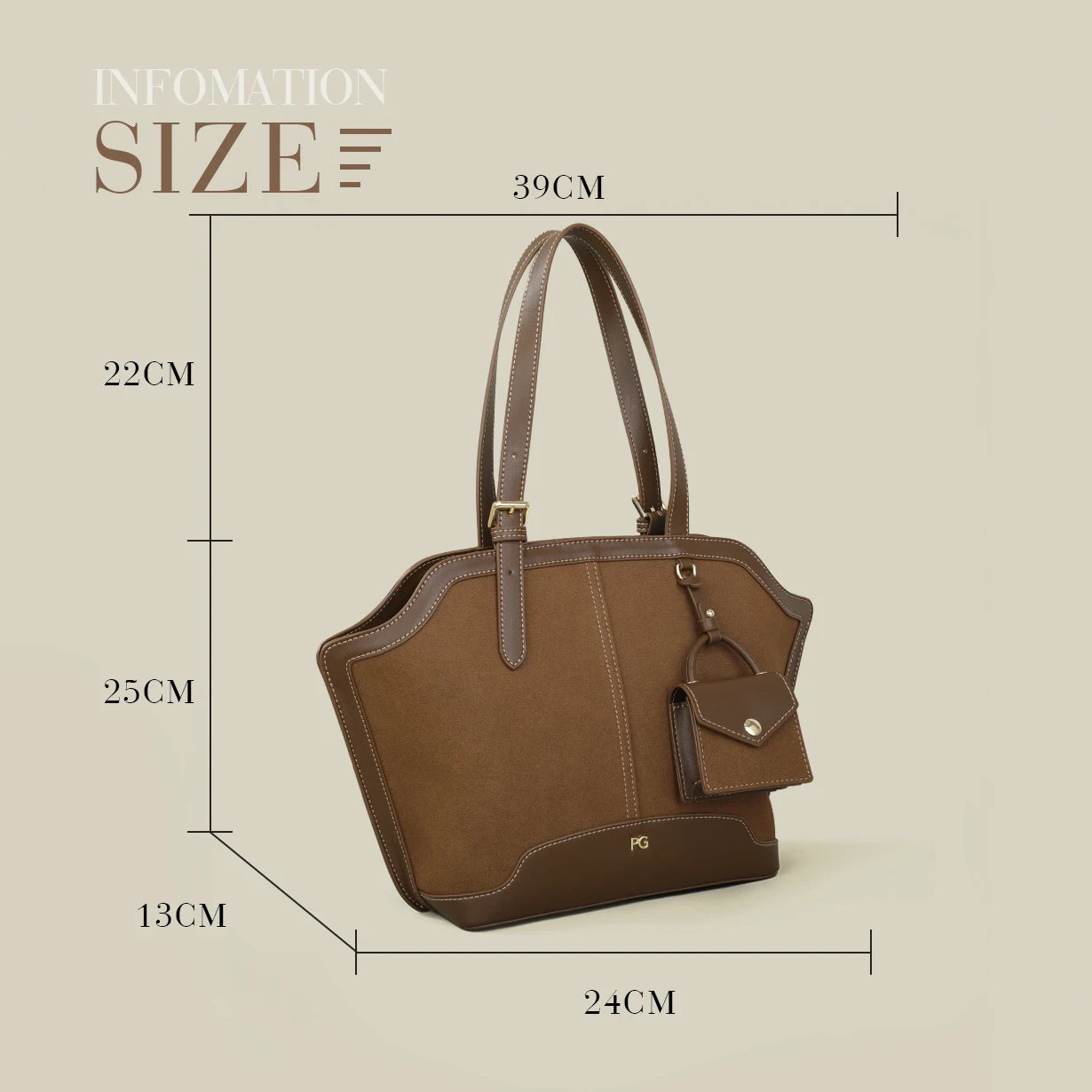 PG Bag for Woman 2026 Classic Fashion Handbag Classic Luxury Brand Design Ladies Commuting Multi Functional Large Bag
