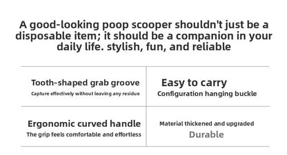 70cm Folding Pet Poop Scooper with Extended Handle for Walking Big Dogs Ideal Senior Dog Poop Scooper