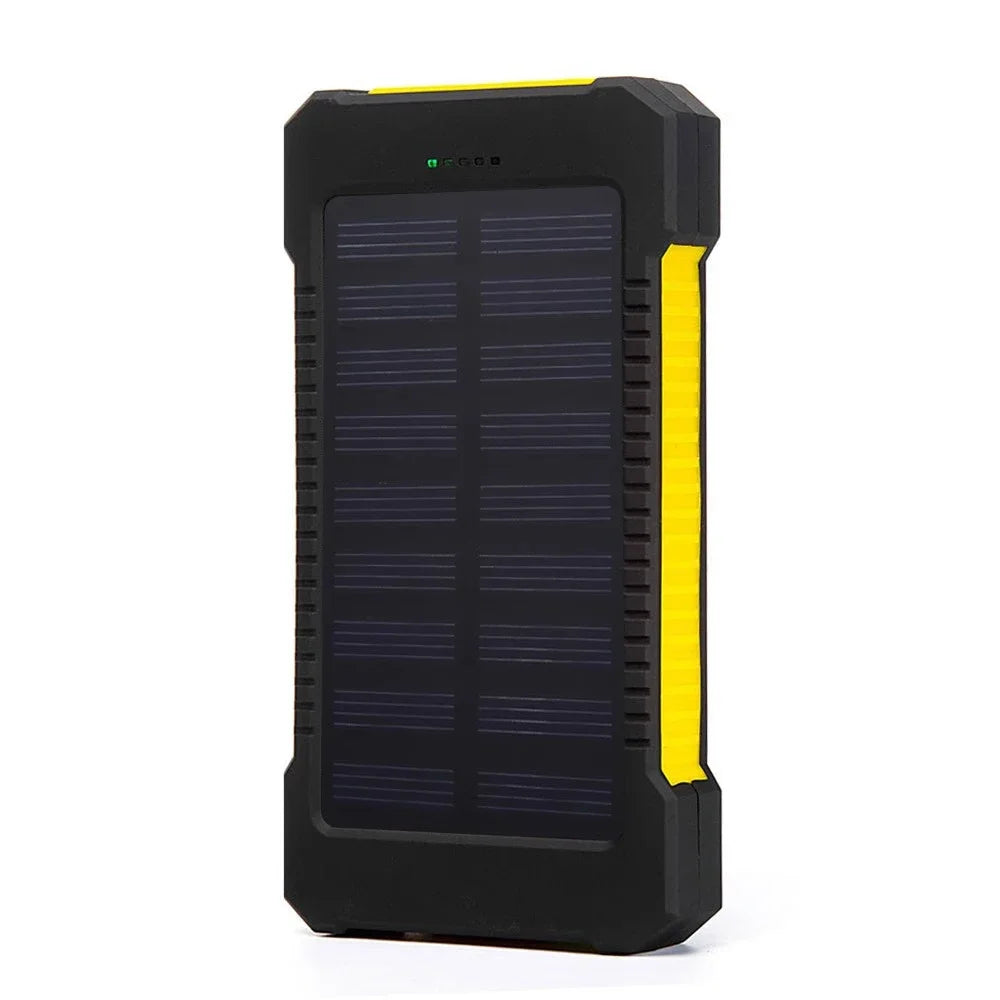 Solar Power Bank 100000mAh Waterproof Portable Solar Panel Charger Powerbank for iPhone16 Samsung Huawei Xiaomi External Battery