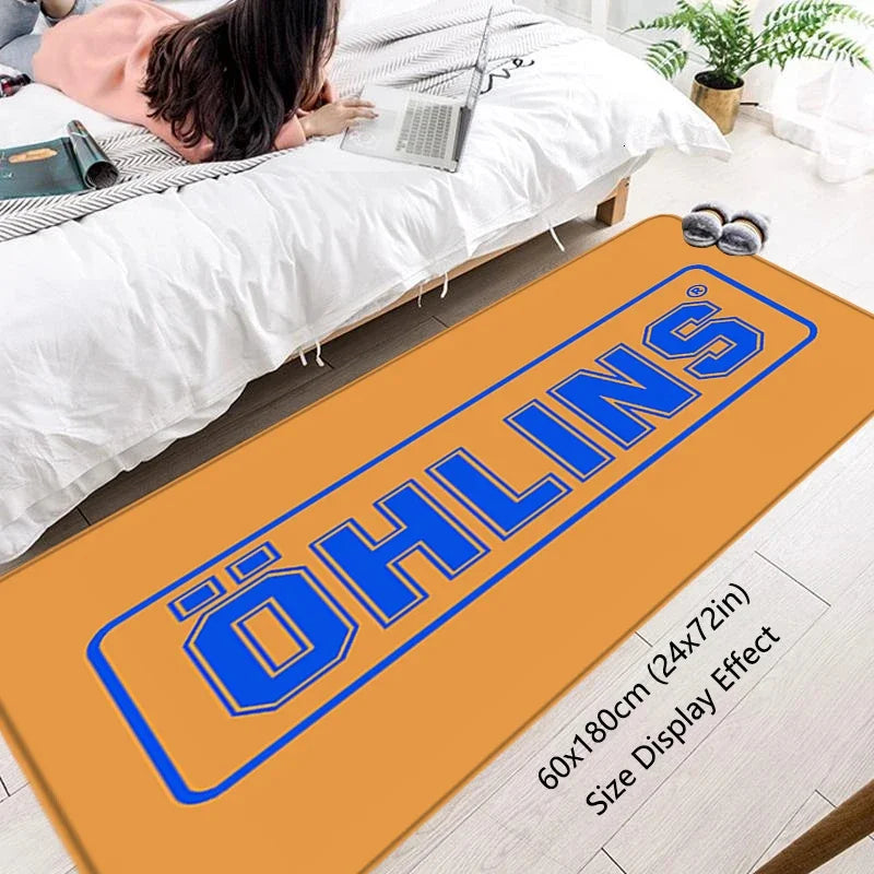 VIKAMA Motorbike Display Terrain Kawasaki Ducati Honda Motorbike Special Floor Mats Wear-Resistant Dirt-Resistant Bedside Rugs