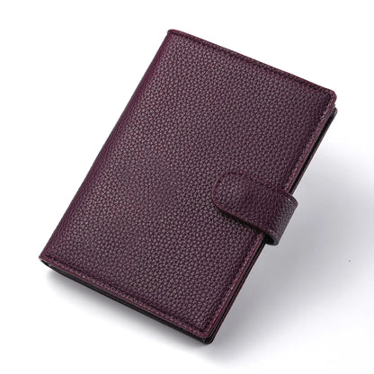 Stylish Travel Passport Bag Multi-Card Card Holder Portable Multi-Function Men's Wallet