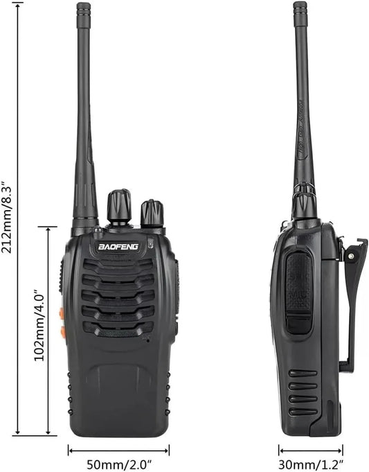 2Pcs Wholesale Original Baofeng BF-888S 5km Long Range Walkie Talkie Two Way Radio BF 888S Channel 16 Self-driving Travelling