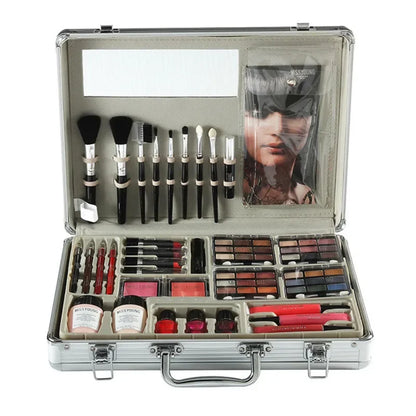 Makeup Gift Set for Women Full Kit Eyeshadow Eye Shadow Palette Foundation Lip Gloss Lipliner Blush Brush Multifun Make Up Tool