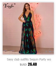 Sexy Long sleeve Sequin bodycon jumpsuit women body bodysuit one piece birthday party nightclub outfits womens jumpsuits overall