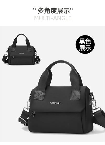 Ladies Lightweight Shoulder Bag Waterproof Nylon Handbag for Commuter Work Casual Crossbody Bags for Women Messenger Bag