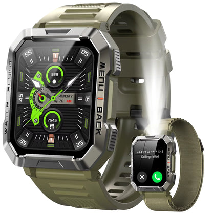 Blackview W60 Waterproof Smart Watch 2.01 inch HD Display 900mAh Large Battery Smartwatch Emergency Lighting Woman Man Watches
