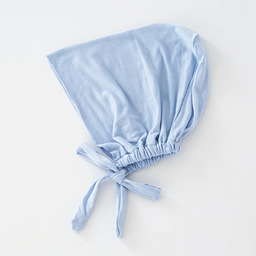 82 Colors Tie-Back Undercaps Fashion Women's Inner Hijab Muslim Cap Bonnet Plain Islamic Cotton Spandex Jersey DEW Underscarf