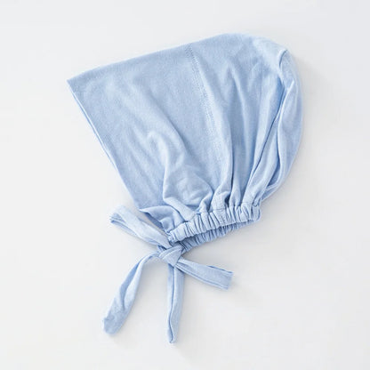 82 Colors Tie-Back Undercaps Fashion Women's Inner Hijab Muslim Cap Bonnet Plain Islamic Cotton Spandex Jersey DEW Underscarf