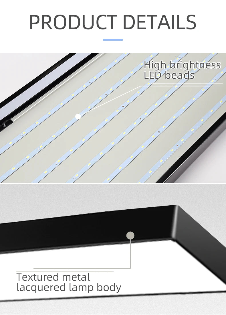 Large Energy-saving Pendant Lamp LED Ultra Wide Chandeliers High Bright Lighting Office Restaurant Home Living Room Lights LED