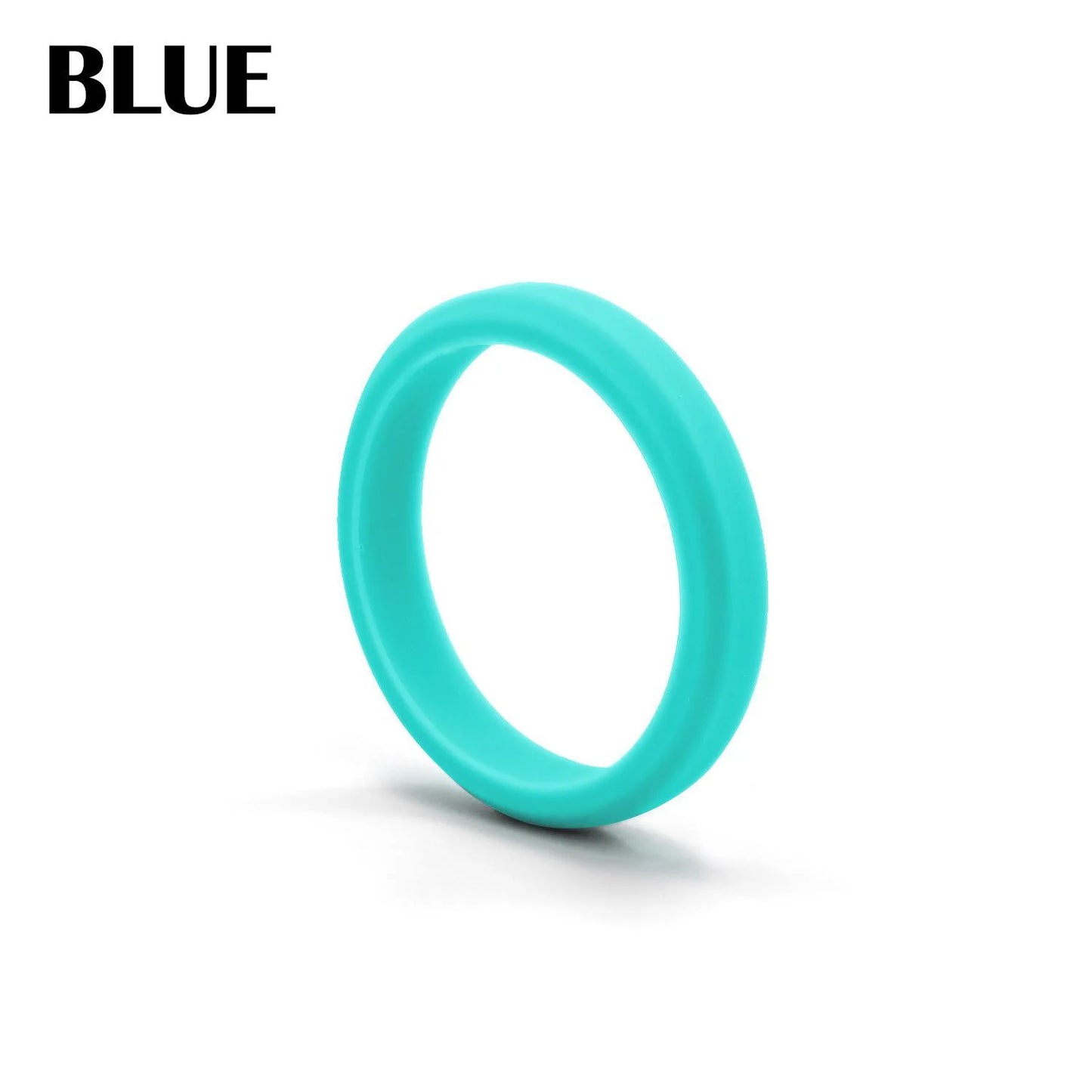1pc Sports Hypotenuse Silicone Ring 7 Color for Women Wedding Rubber Bands Hypoallergenic Flexible Finger Rings