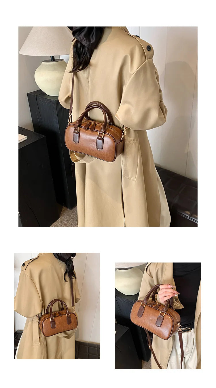 Women 2026 New Fashionable Classic Style Square Shoulder Crossbody Bags Solid Zipper Popularity Sense Luxury Handbags
