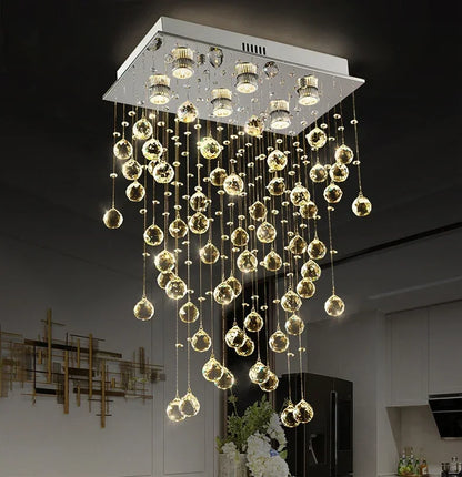 Modern Led Crystal Chandelier For Living Dining Room Luxury Kitchen Indoor Lighting Creative Home Decor Lamp K9 Cristal Lustre