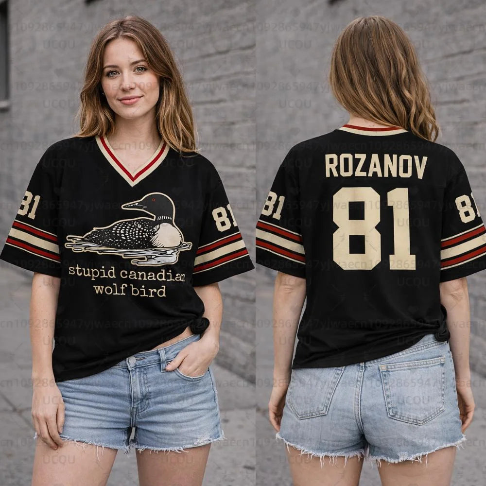 New Heated Rivalry Hockey Jersey Short Sleeve Tee Men's Women's Rozanov HOLLANDER T-shirt Unisex Tops