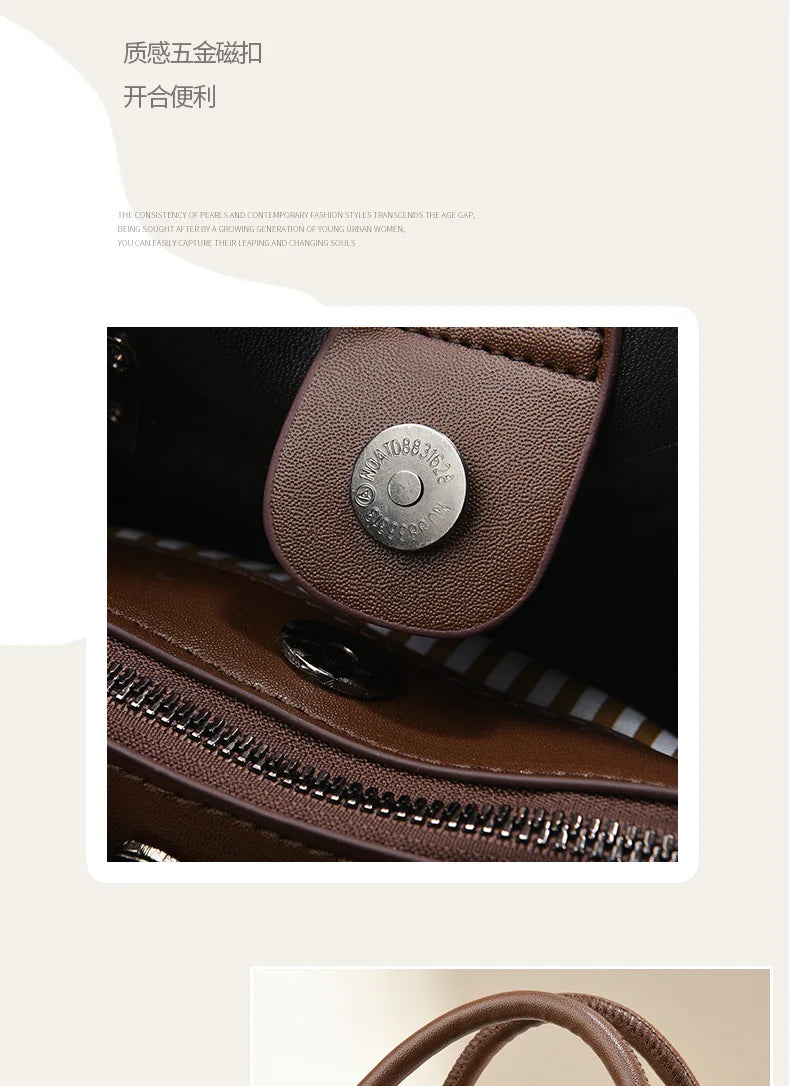 2026 New Fashion Women's Bag High Quality Versatile Retro Bucket Bag Designer Luxury Handbag Trend Ladies Shoulder Crossbody Bag
