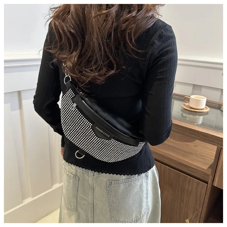 Fashion Luxury Women's Chest Bag For Travel, Wide Strap Crossbody Shoulder Bags Designer Fanny Pack Ladies Waist Bag