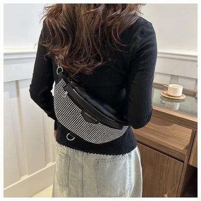 Fashion Luxury Women's Chest Bag For Travel, Wide Strap Crossbody Shoulder Bags Designer Fanny Pack Ladies Waist Bag