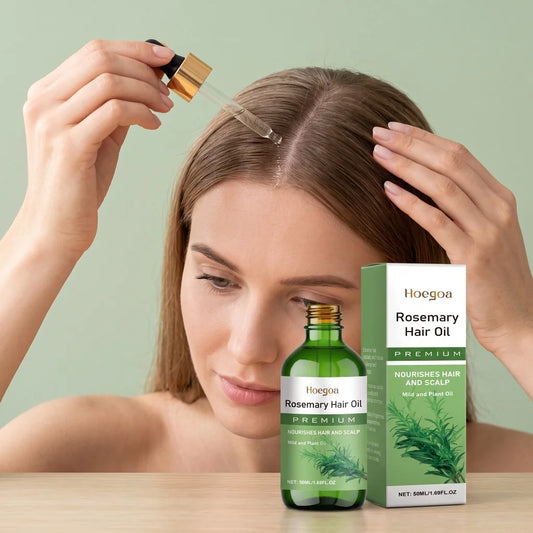 Rosemary Plant Hair Oil Nourish Scalp Dry Damaged Hair Smooth Frizzy Texture Improve Brittle Hair Gentle Daily Scalp Care