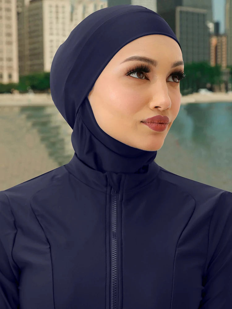 1PCS Burkini Femme Hijab Swim Bathing Hijab Women Summer Beach Instant Turban Cap