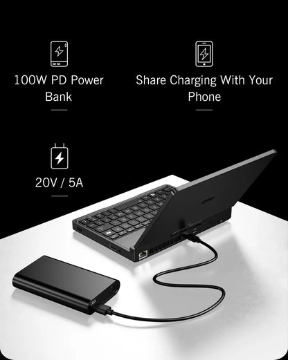 GPD Pocket4 2-in-1 Laptop Tablet AMD AI 9 HX 370/8840U 64GB 2TB NVMe 8.8 Inch 144Hz Palm Size Mini PC 2026 Hot Sale