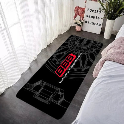 House Entrance Doormat BBS Wheel HubHallway Carpet Living Room Rugs Foot Carpets Bathroom Rug Floor Mats Non-slip Home Decor